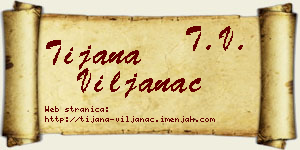 Tijana Viljanac vizit kartica